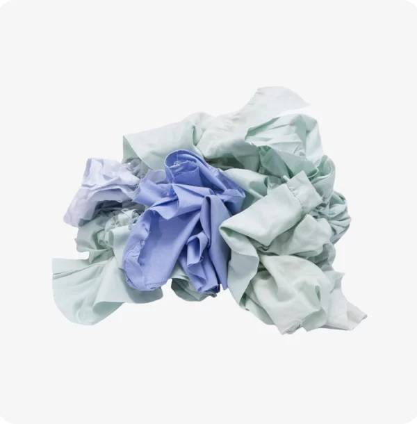 colored cotton rags recycled