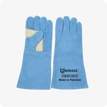 cow split leather welding gloves