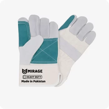 double palm leather work gloves