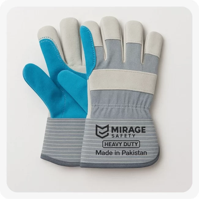 Leather Chrome Candy Palm Gloves