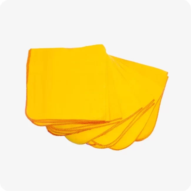 yellow duster cloths